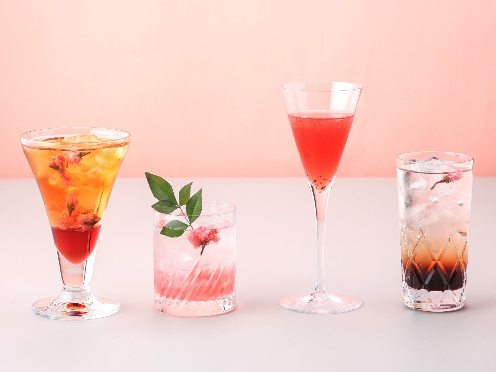 これぞ “大人のお花見”！カクテルグラスに咲く桜「SAKURA Cocktails Collection」